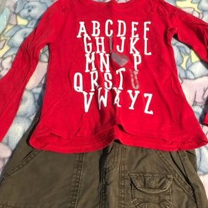 Two piece skirt set.